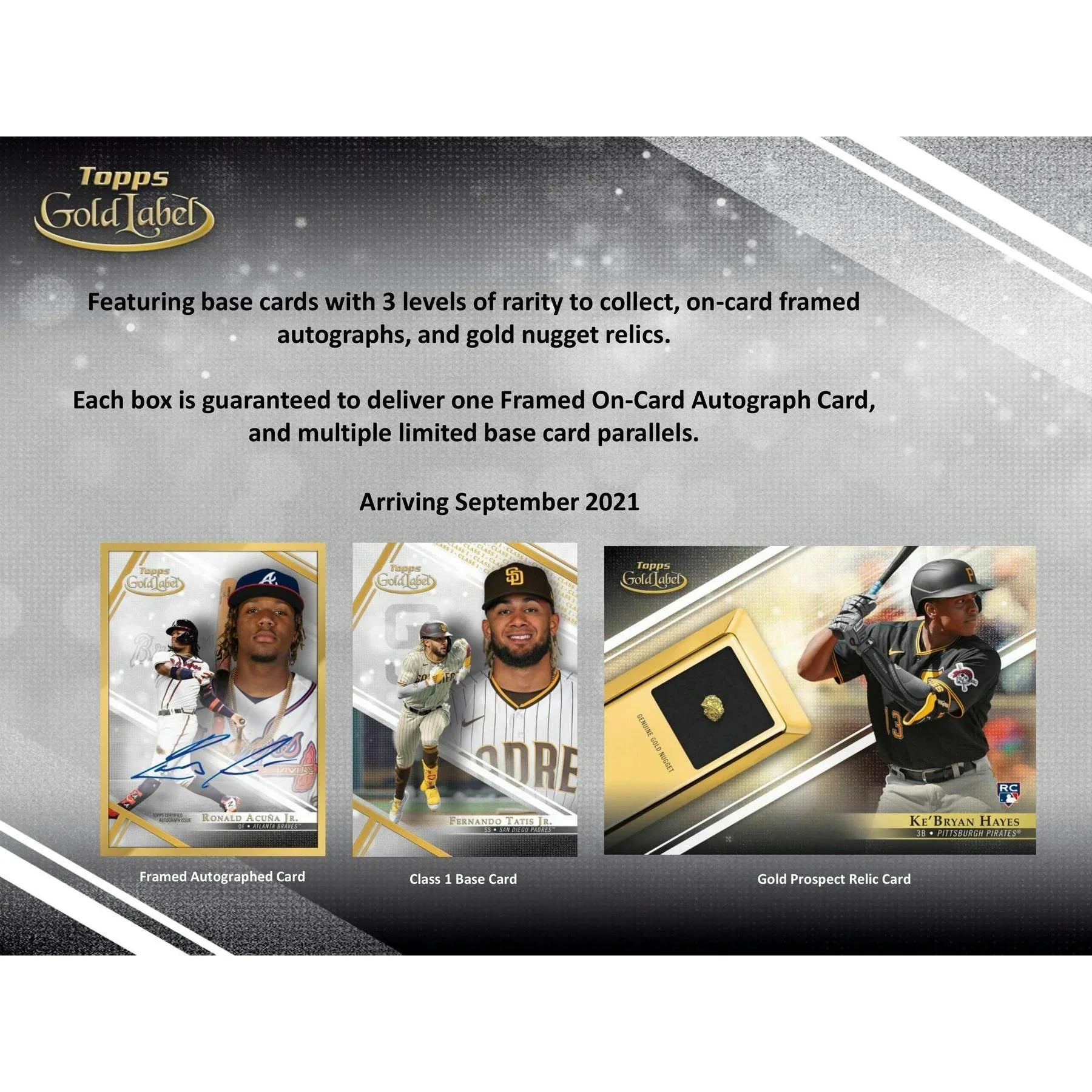 2021 Topps Gold Label Baseball Hobby Box (Ships Sealed Only) - D