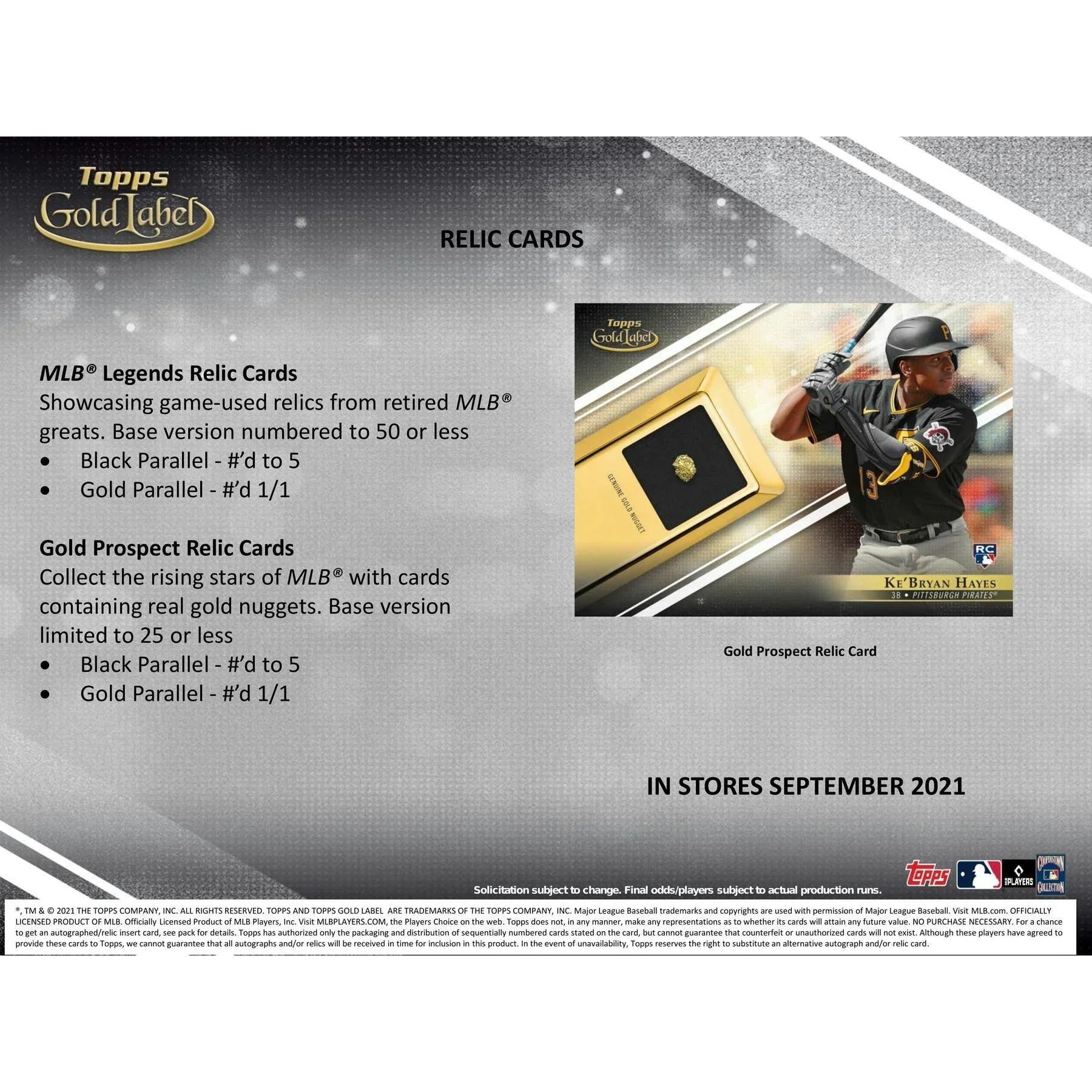 2021 Topps Gold Label Baseball Hobby Box (Ships Sealed Only) - D