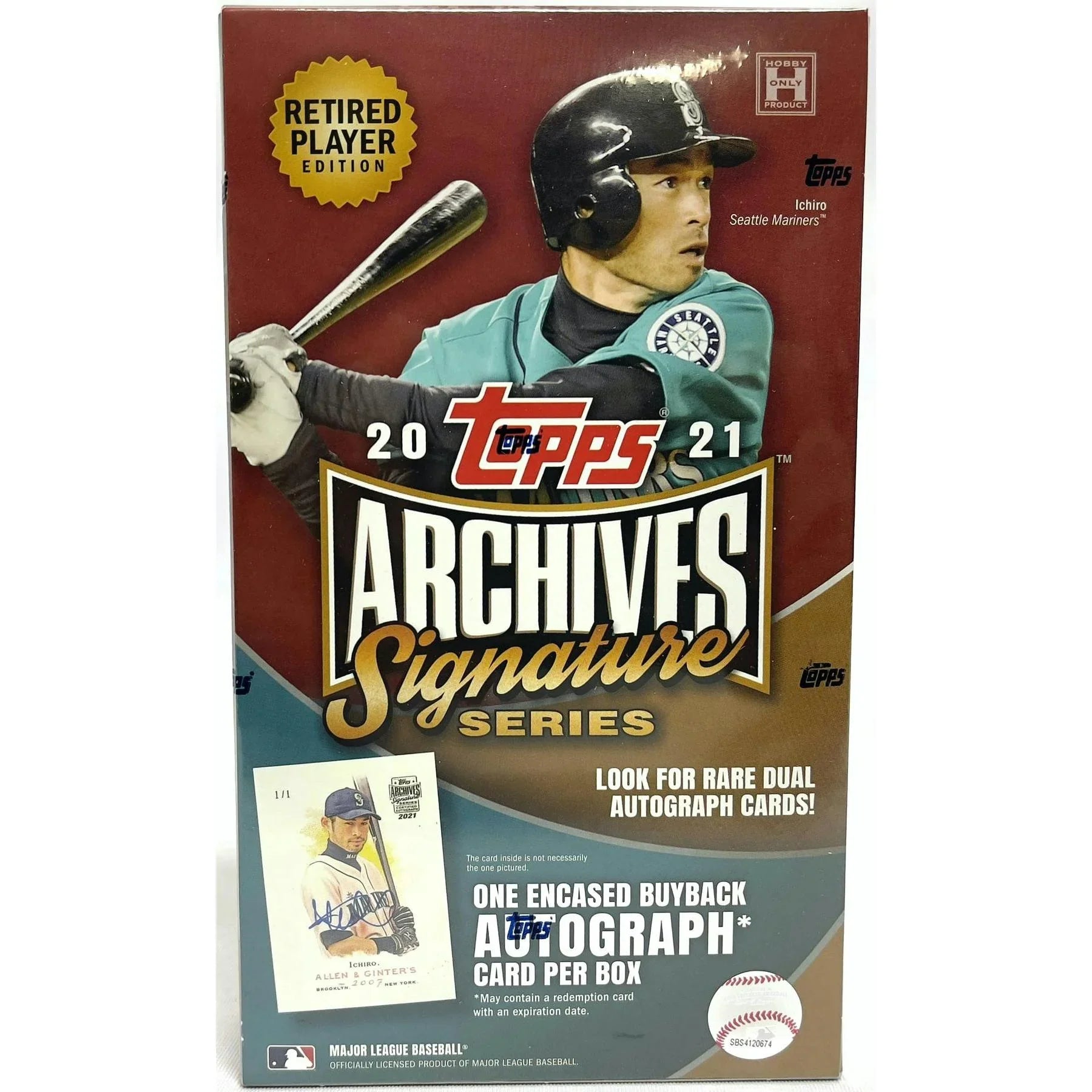 2021 Topps Archives Signature Series Retired Player Edition Baseball Hobby Box (Ships Sealed Only)