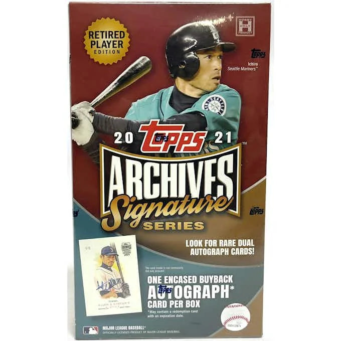 2021 Topps Archives Signature Series Retired Player Edition Baseball Hobby Box (Ships Sealed Only)