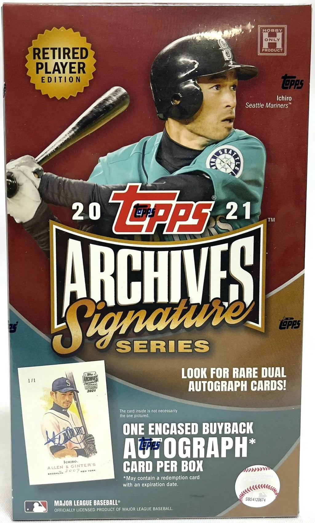 2021 Topps Archives Signature Series Retired Player Edition Baseball Hobby Box (Ships Sealed Only)