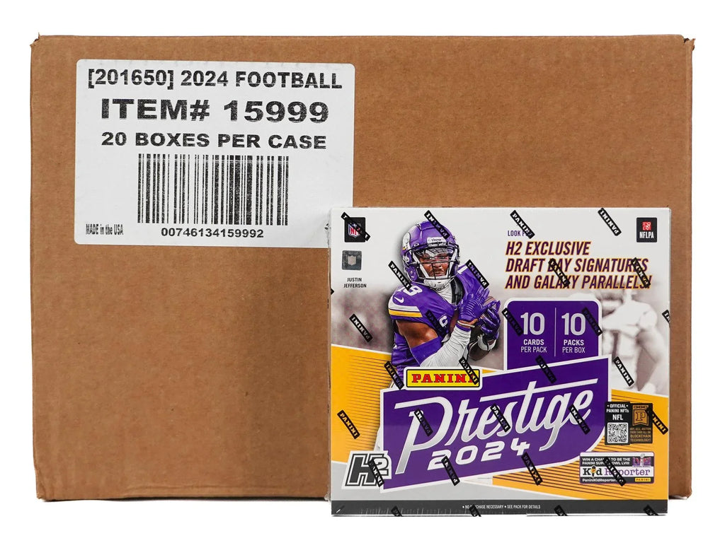 2024 Panini Prestige Football H2 20 Box Case (Ships Sealed Only) - D1