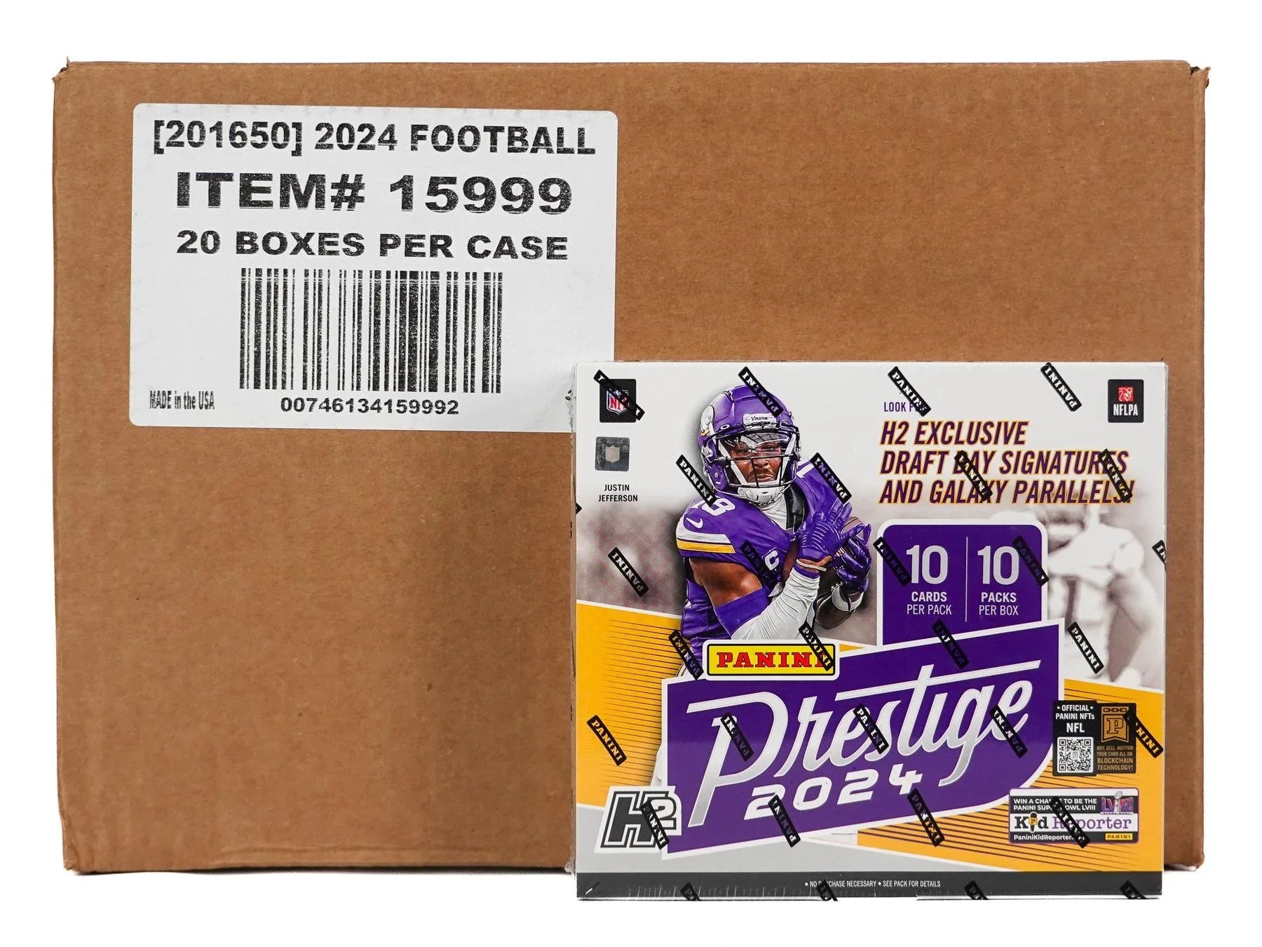 2024 Panini Prestige Football H2 20 Box Case (Ships Sealed Only) - D1