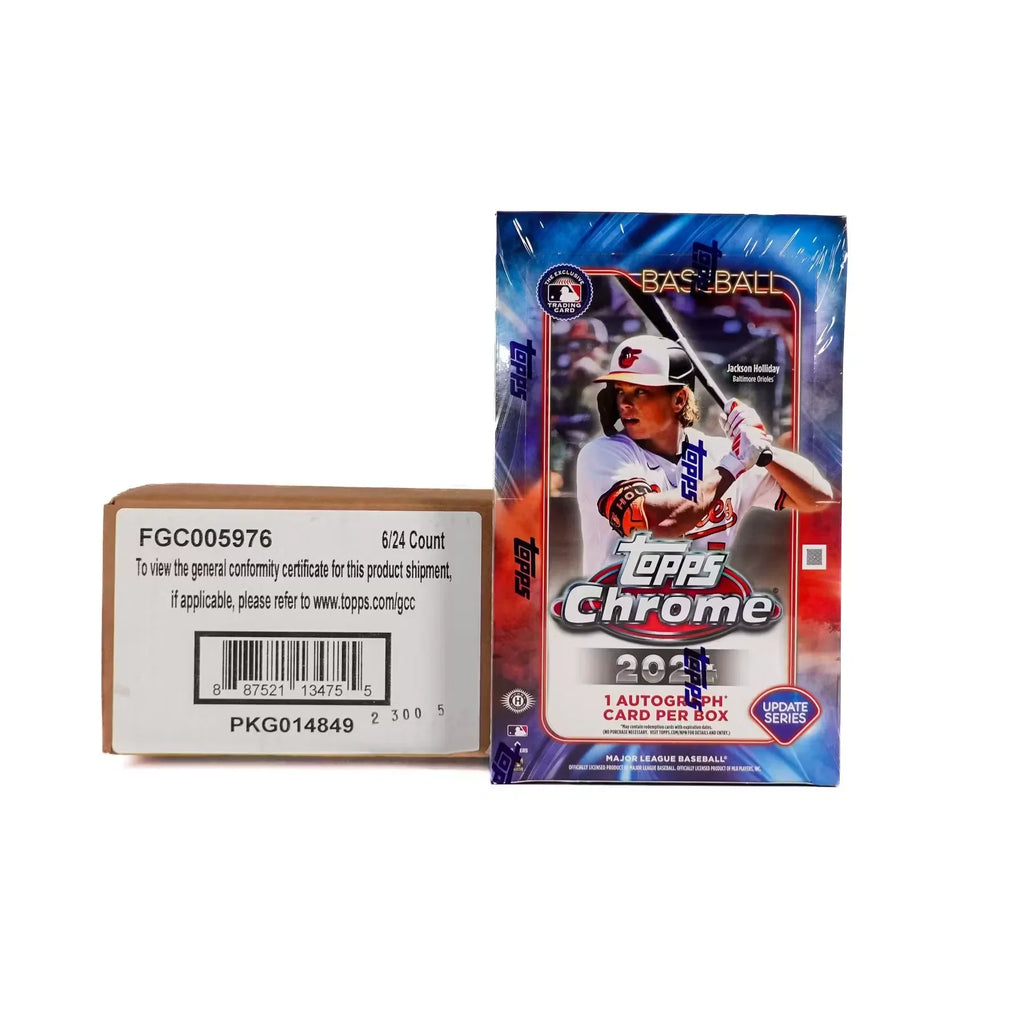 2024 Topps Chrome Update Series Baseball Hobby 6 Box Case (Ships Sealed Only)