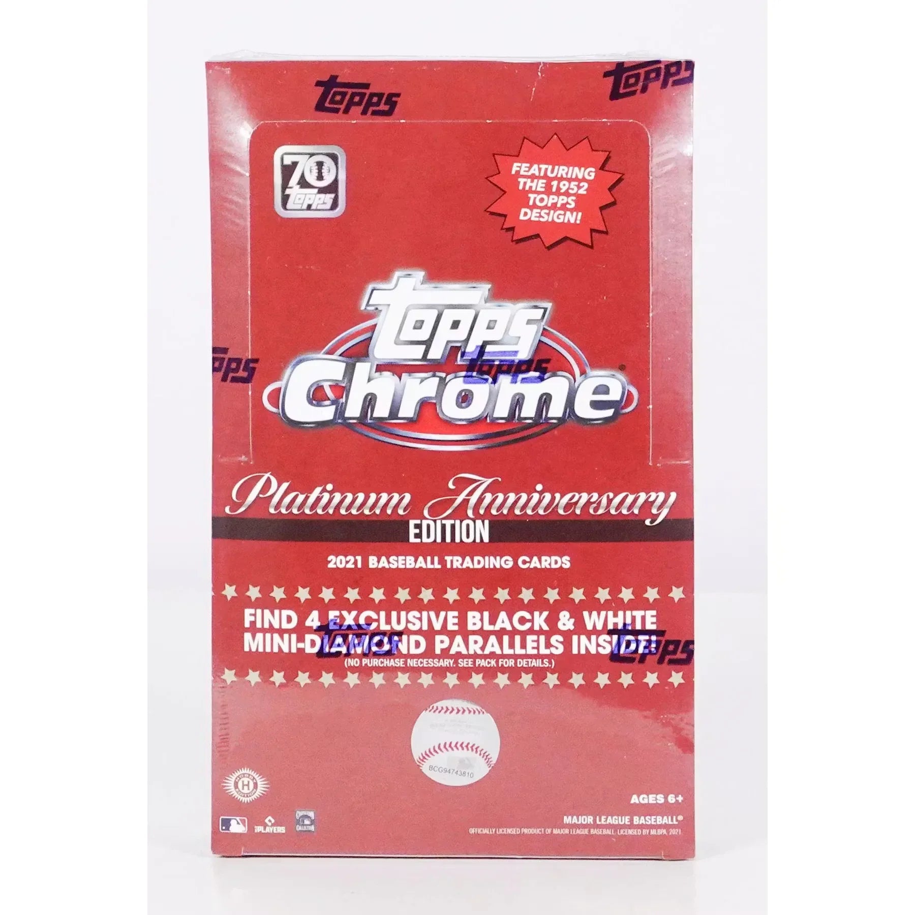 2021 Topps Chrome Platinum Anniversary Baseball Hobby Lite Box (Ships Sealed Only)