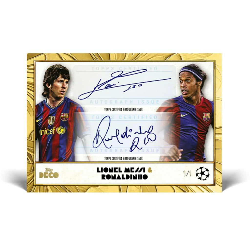 2024 25 Topps Deco UEFA Club Competitions Soccer Hobby Box (Ships Sealed Only)