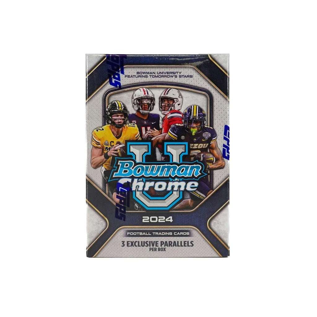 2024 Bowman University Chrome Football Blaster 40 Box Case (Ships Sealed Only) - D2