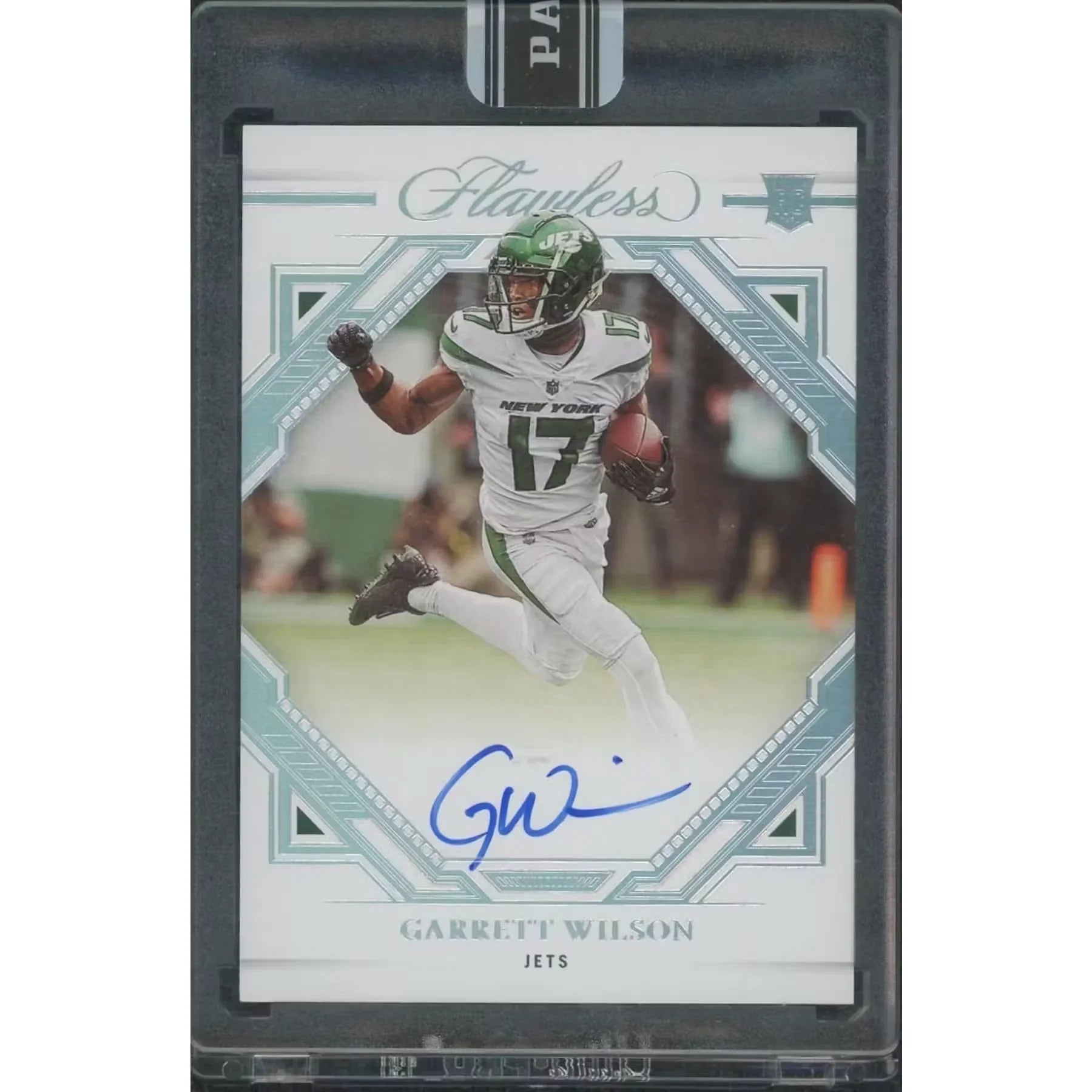 Garrett Wilson Signed 2022 Panini Flawless Rookie Card | Black Box 1/1 (Ships Sealed Only)