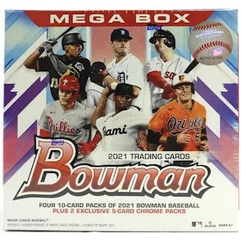2021 Bowman Baseball Mega Box (Ships Sealed Only)