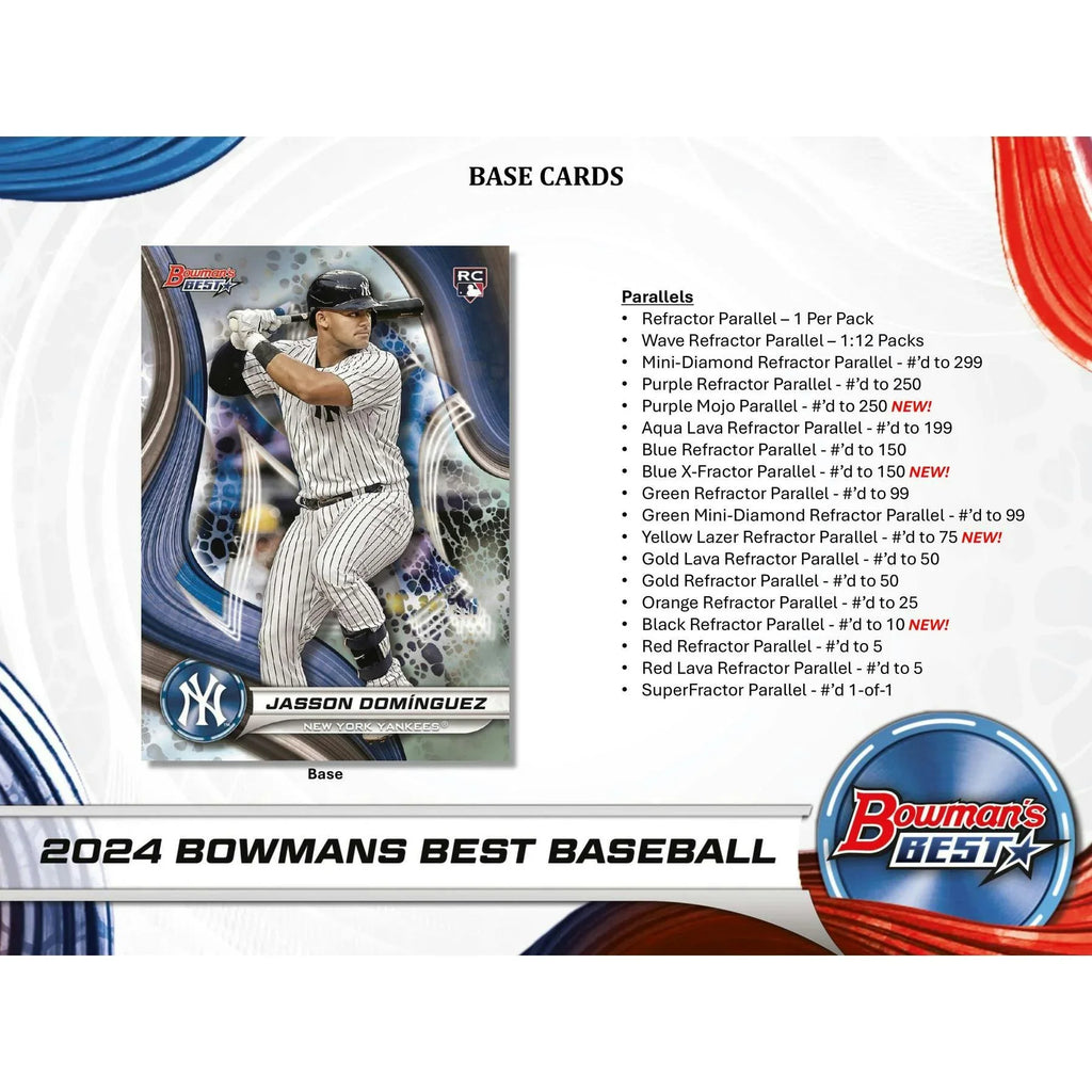 2024 Bowman s Best Baseball Hobby Box (Ships Sealed Only)