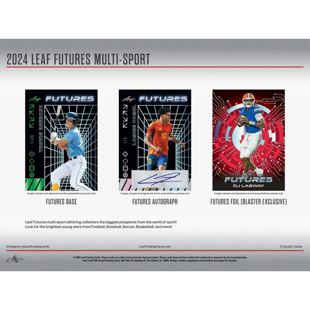 2024 Leaf Futures Multisport Hobby 12 Box Case (Ships Sealed Only)