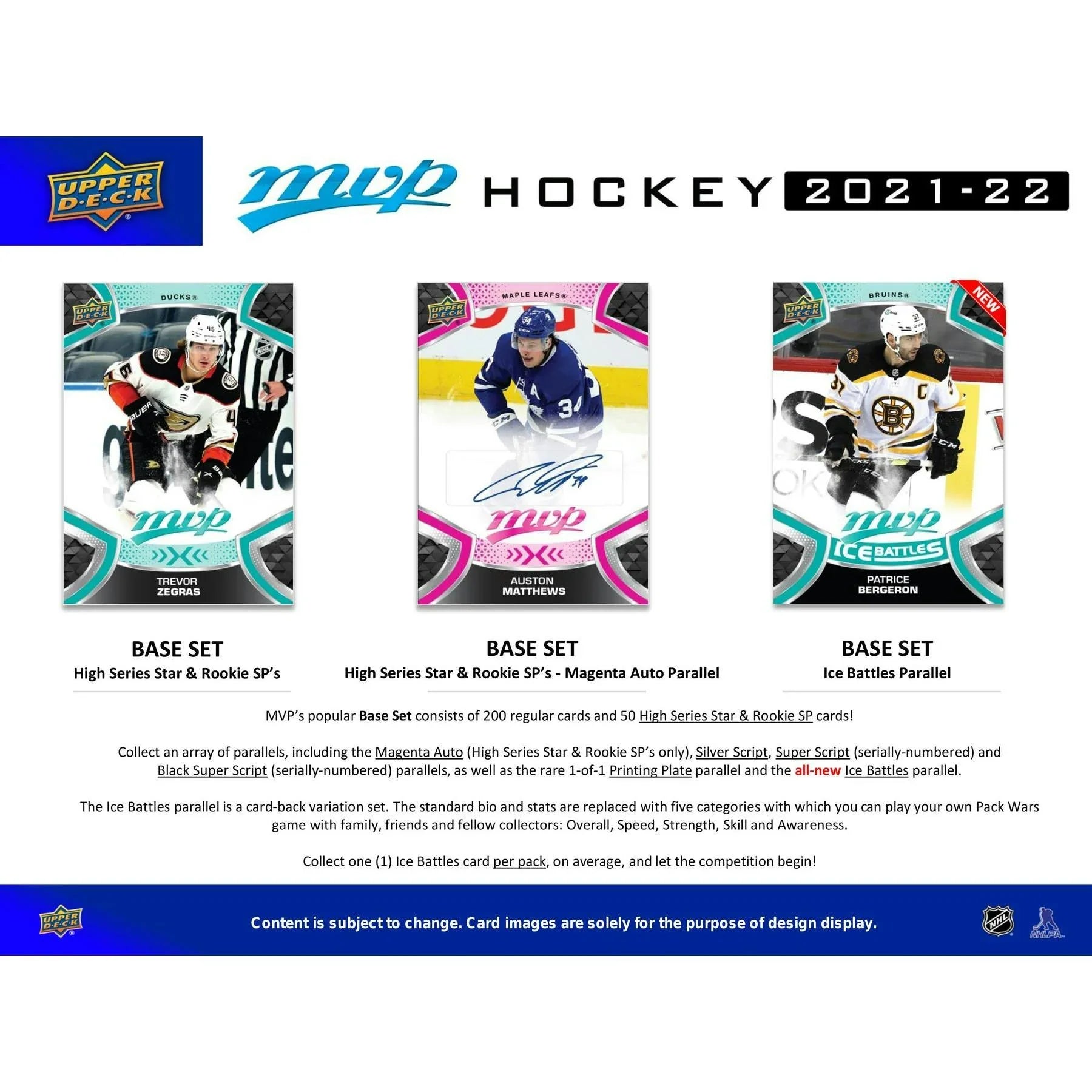 2021 22 Upper Deck MVP Hockey Hobby Box (Ships Sealed Only) - D