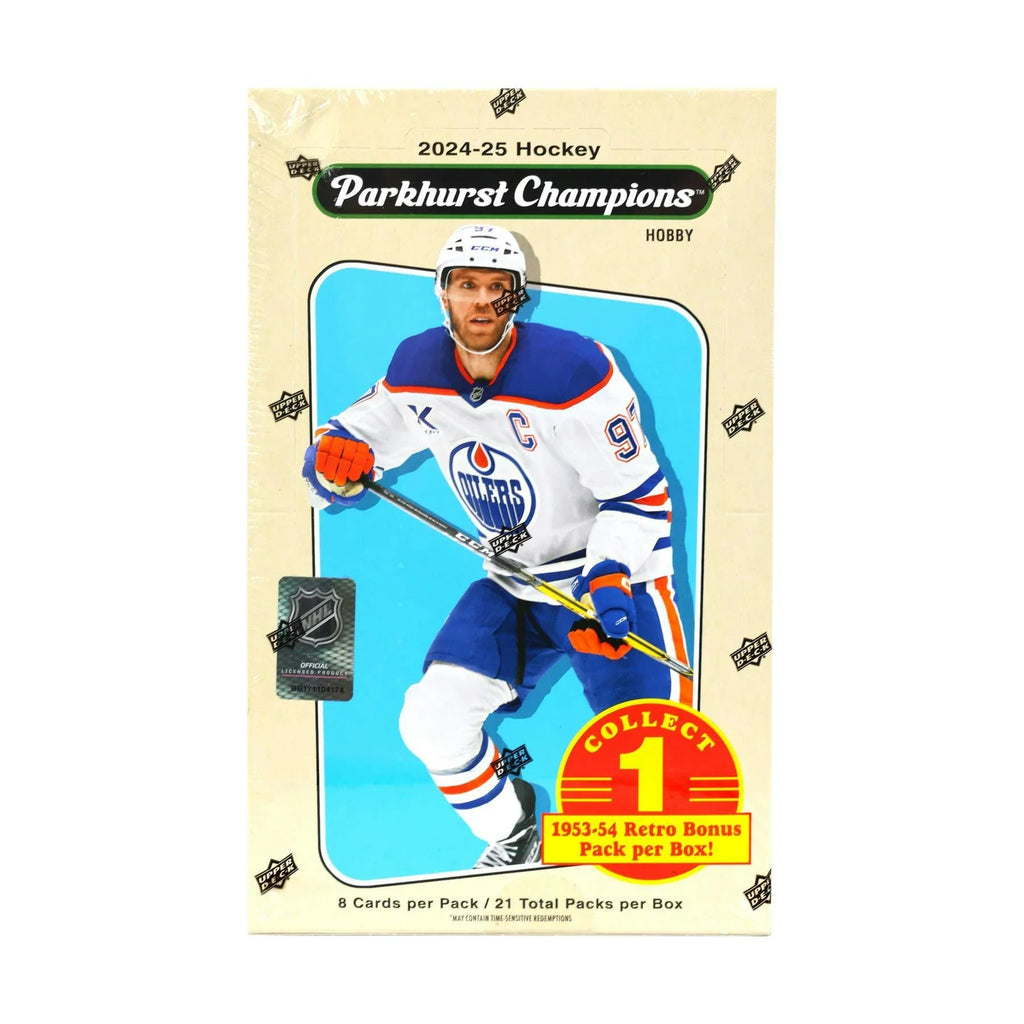 2024 25 Upper Deck Parkhurst Champions Hockey Hobby Box (Ships Sealed Only)