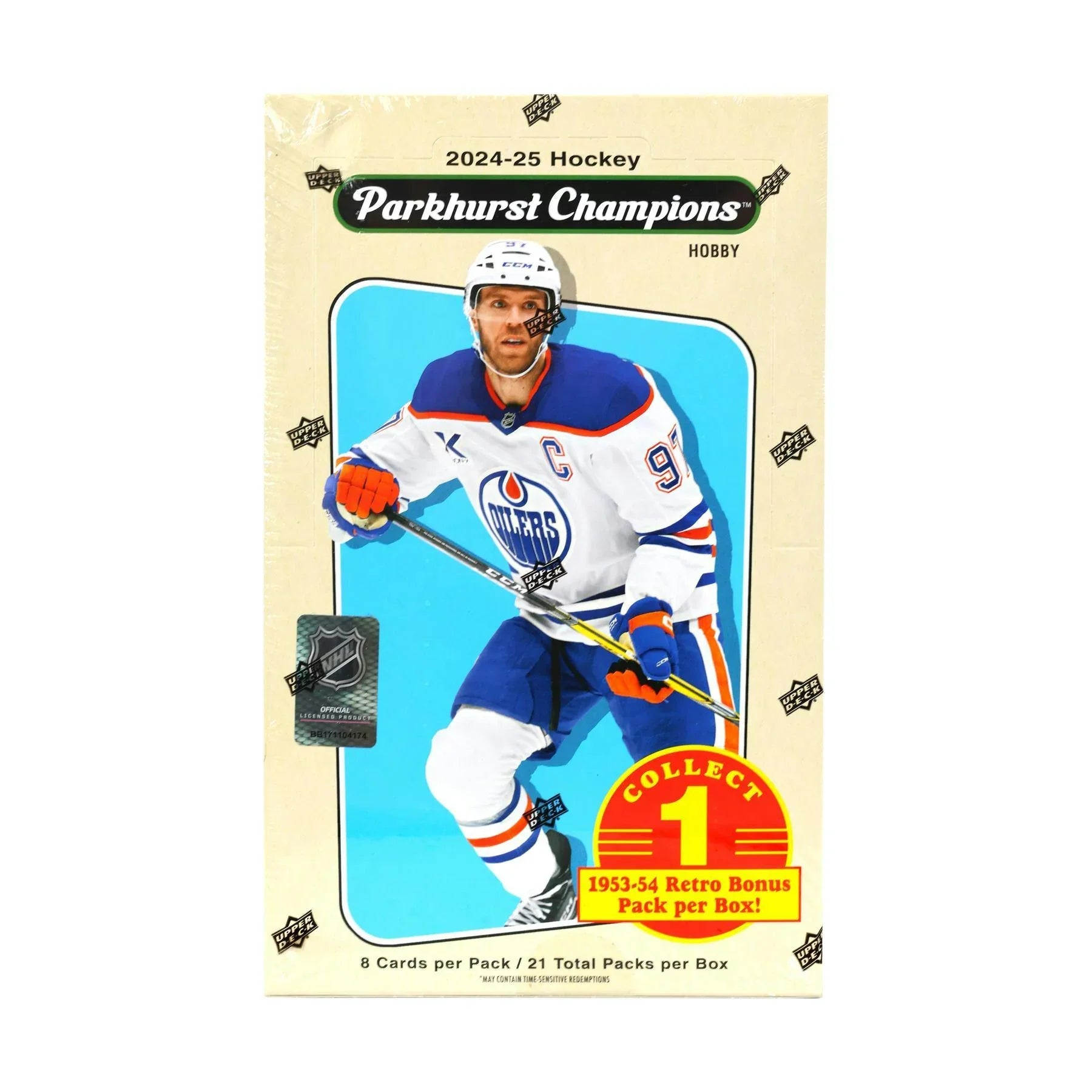 2024 25 Upper Deck Parkhurst Champions Hockey Hobby Box (Ships Sealed Only)