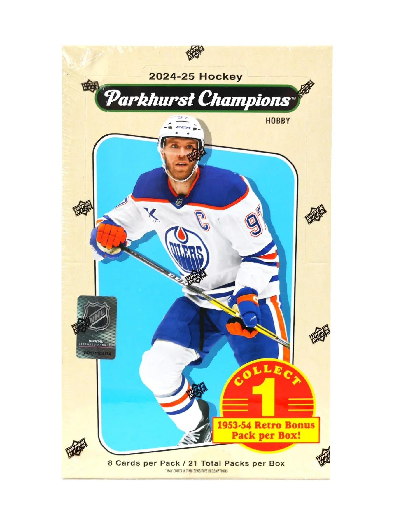2024 25 Upper Deck Parkhurst Champions Hockey Hobby Box (Ships Sealed Only)