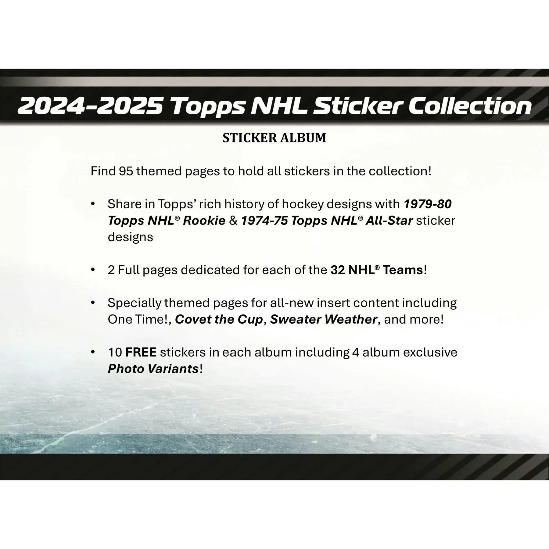 2024 25 Topps NHL Hockey Sticker Collection 50 Pack Box (Ships Sealed Only)