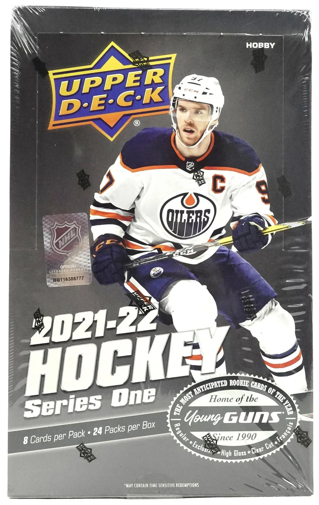 2021 22 Upper Deck Series 1 Hockey Hobby Box (Ships Sealed Only) - D