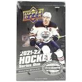2021 22 Upper Deck Series 1 Hockey Hobby Box (Ships Sealed Only) - D