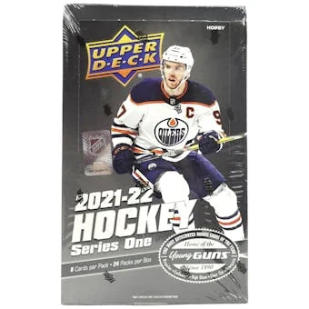 2021 22 Upper Deck Series 1 Hockey Hobby Box (Ships Sealed Only) - D