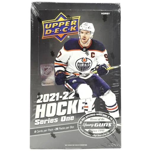 2021 22 Upper Deck Series 1 Hockey Hobby Box (Ships Sealed Only) - D