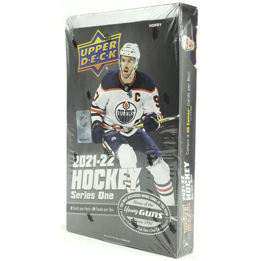 2021 22 Upper Deck Series 1 Hockey Hobby Box (Ships Sealed Only) - D