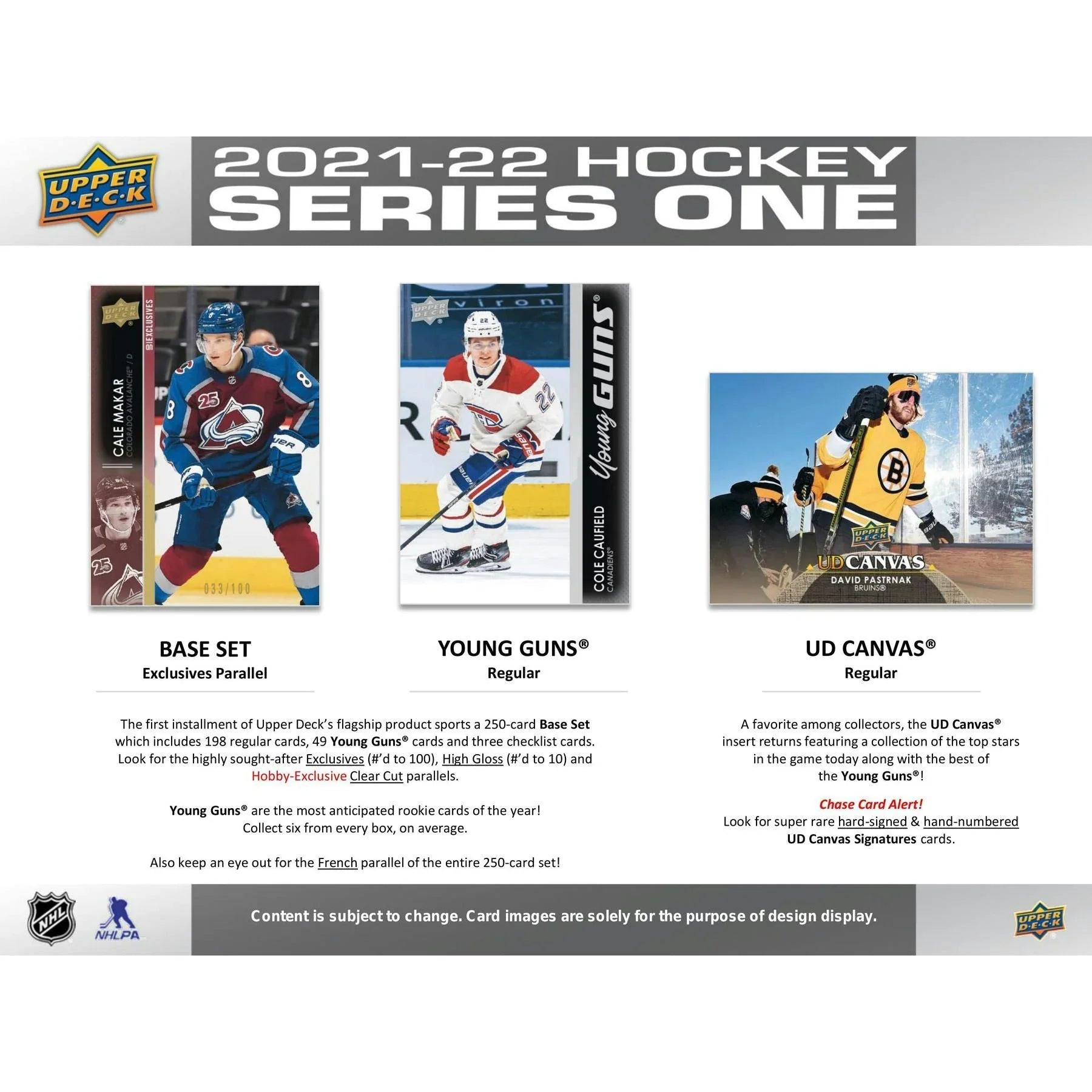 2021 22 Upper Deck Series 1 Hockey Hobby Box (Ships Sealed Only) - D
