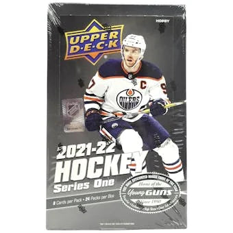 2021 22 Upper Deck Series 1 Hockey Hobby Box (Ships Sealed Only) - D