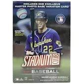 2021 Topps Stadium Club Baseball 8 Pack Blaster Box (Ships Sealed Only)