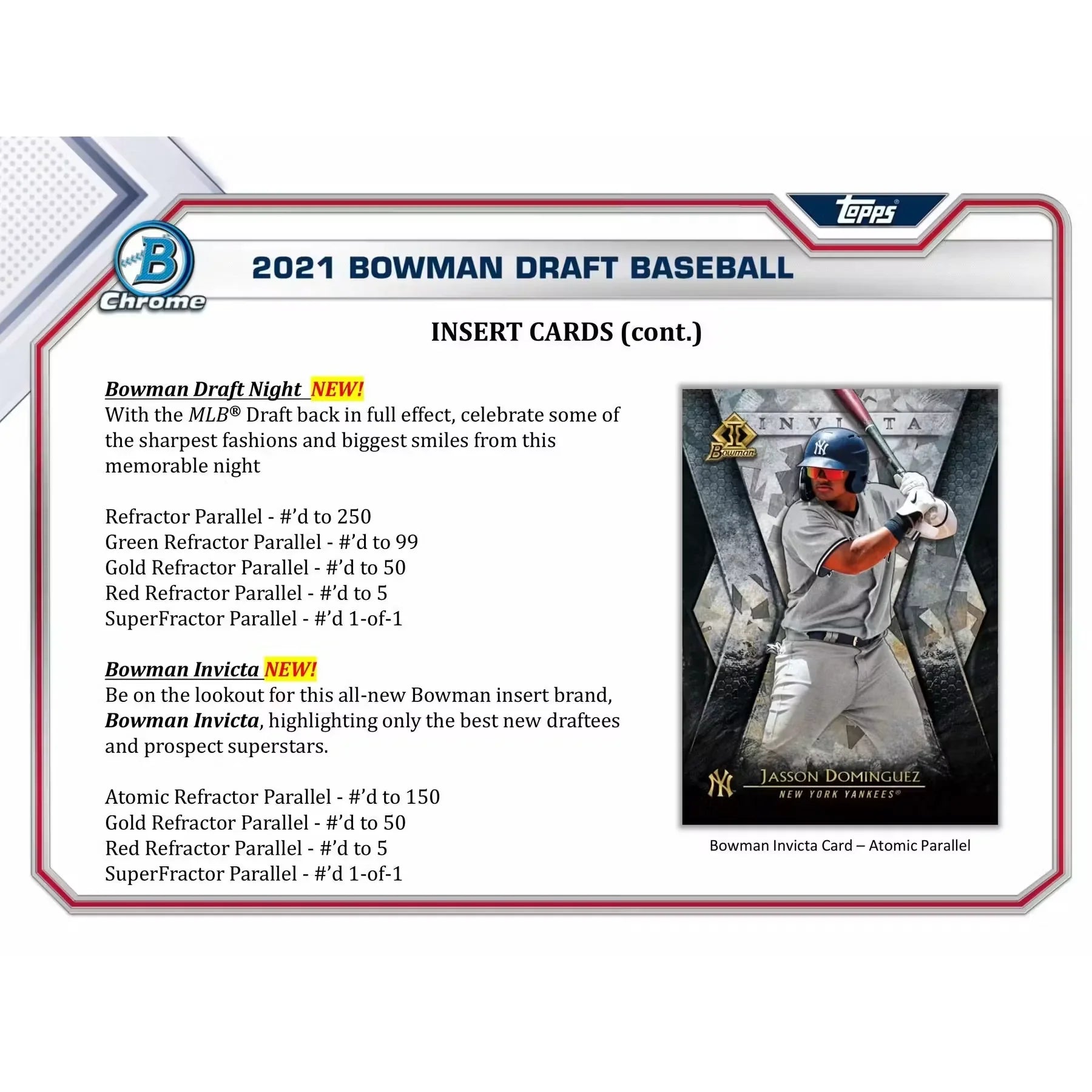 2021 Bowman Draft Baseball Hobby Super Jumbo Box (Ships Sealed Only)