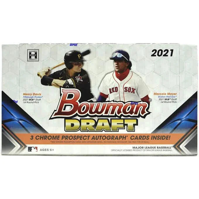 2021 Bowman Draft Baseball Hobby Jumbo Box (Ships Sealed Only)