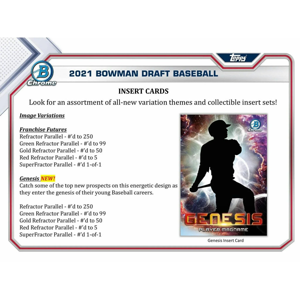 2021 Bowman Draft Baseball Hobby LITE Box (Ships Sealed Only)