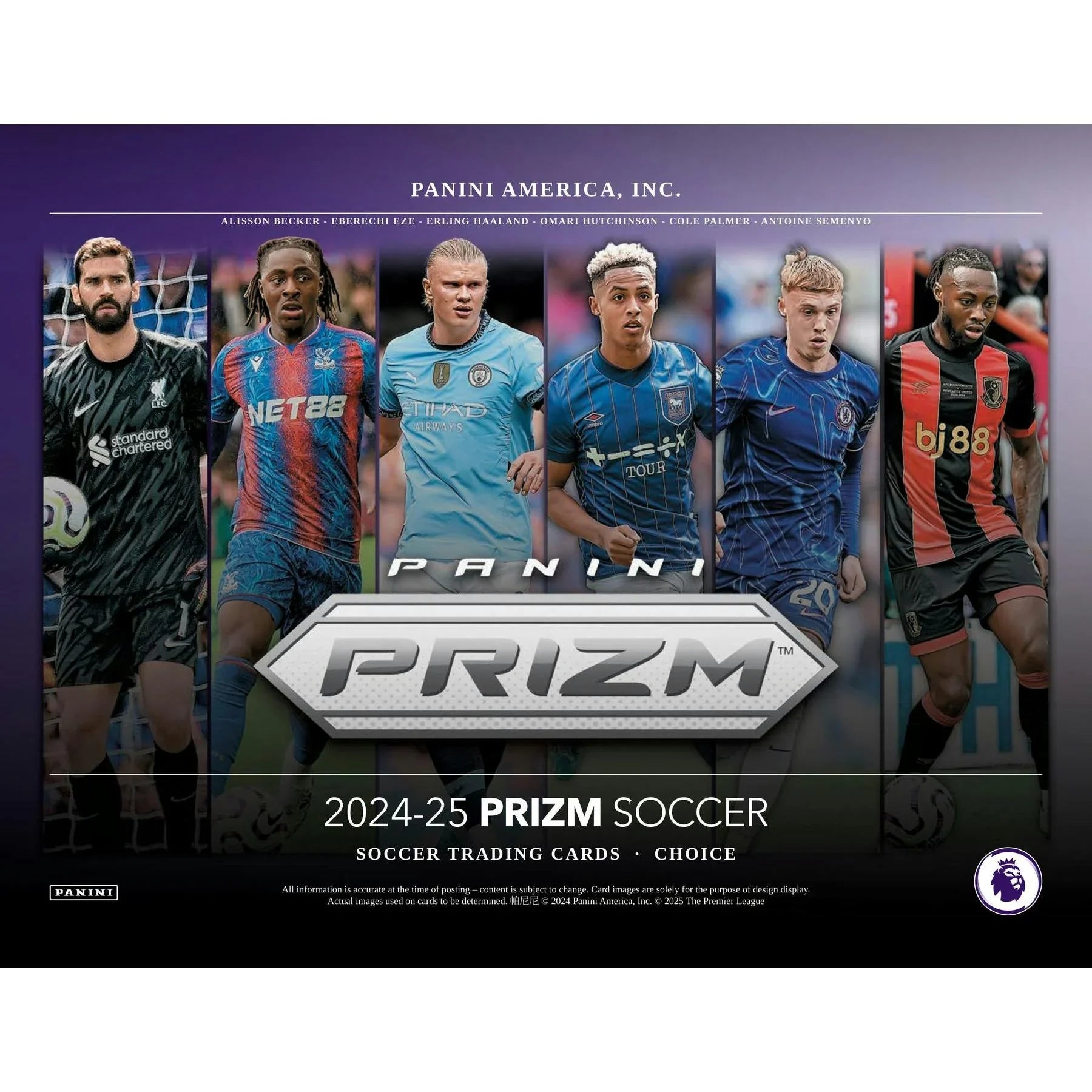2024 25 Panini Prizm Premier League Soccer Choice Box (Ships Sealed Only)