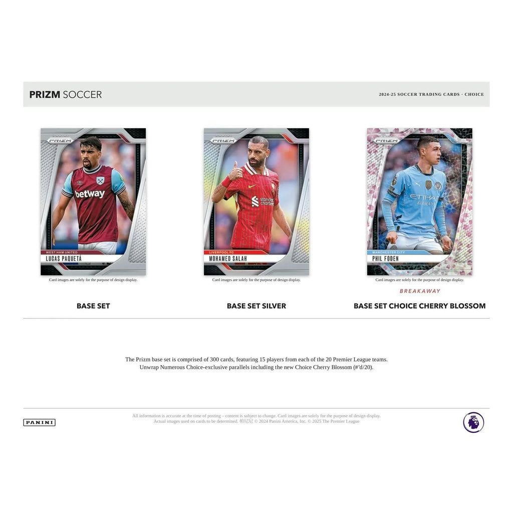 2024 25 Panini Prizm Premier League Soccer Choice Box (Ships Sealed Only)