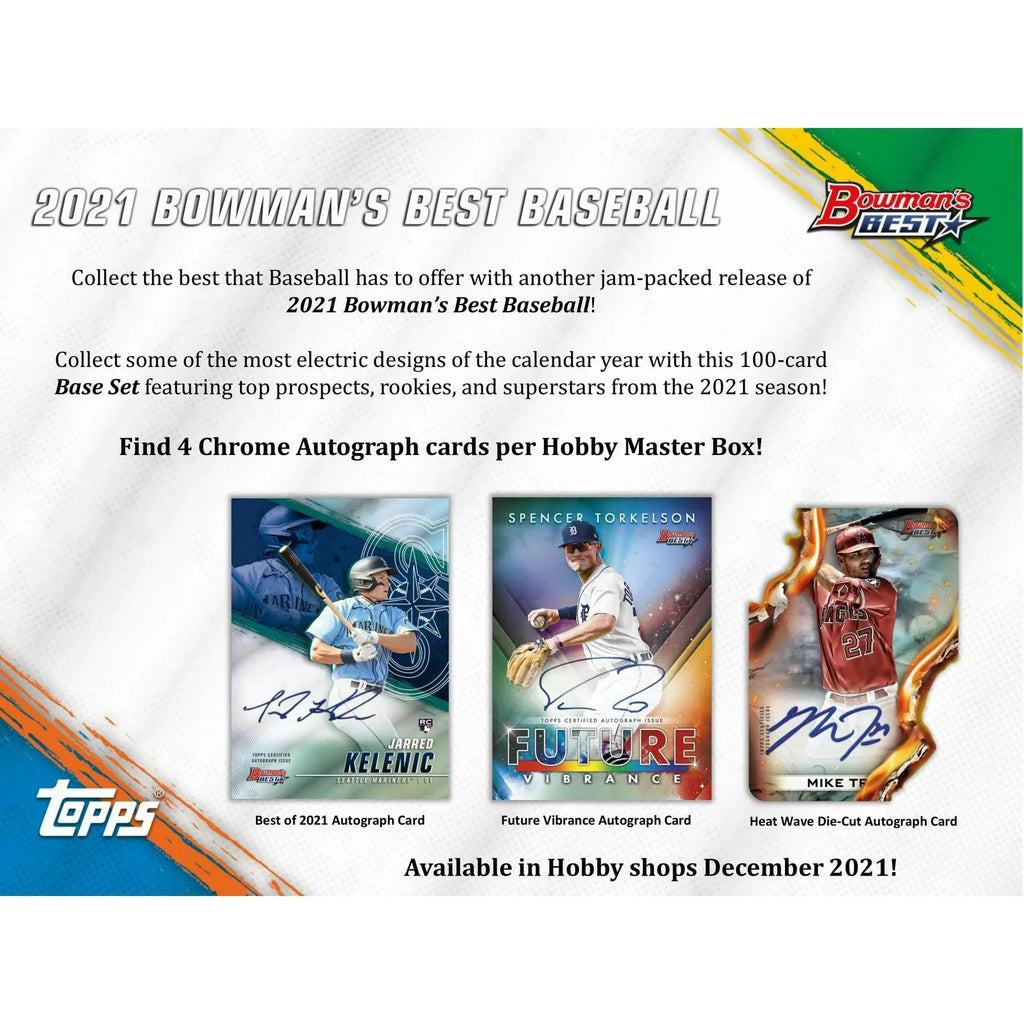 2021 Bowman s Best Baseball Hobby Box (Ships Sealed Only) - D