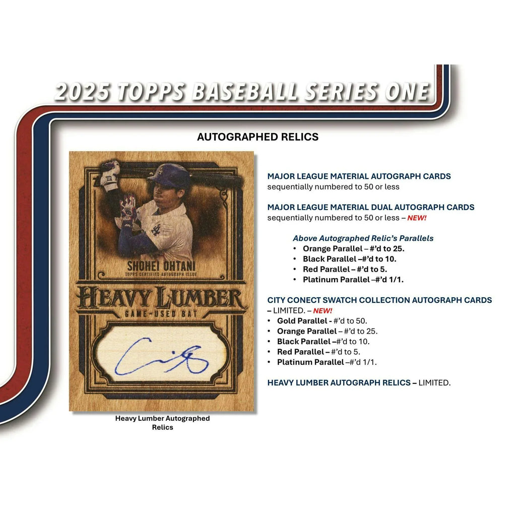 2025 Topps Series 1 Baseball Mega Box (Ships Sealed Only)