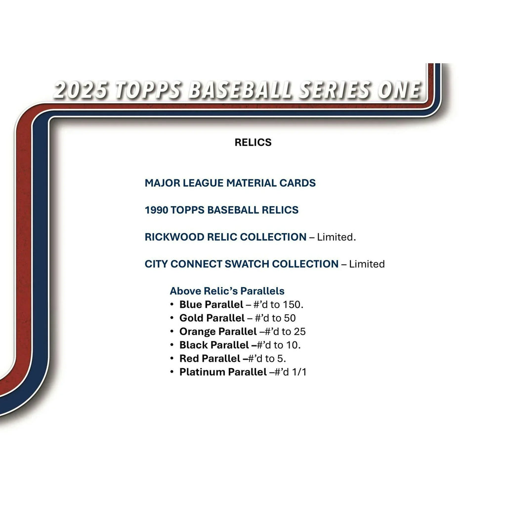 2025 Topps Series 1 Baseball Mega Box (Ships Sealed Only)