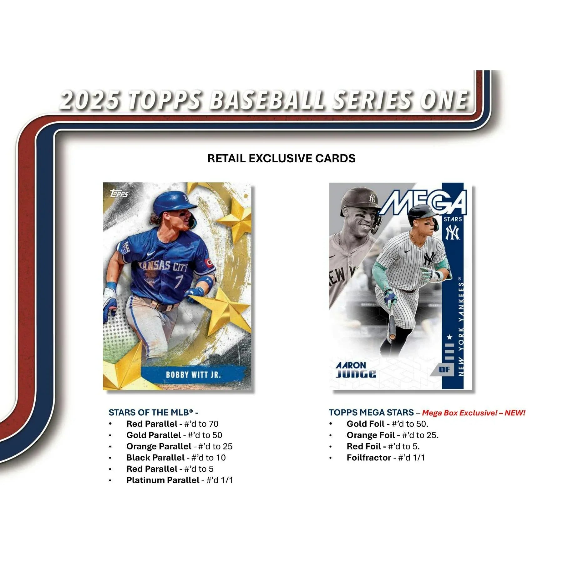 2025 Topps Series 1 Baseball Mega Box (Ships Sealed Only)