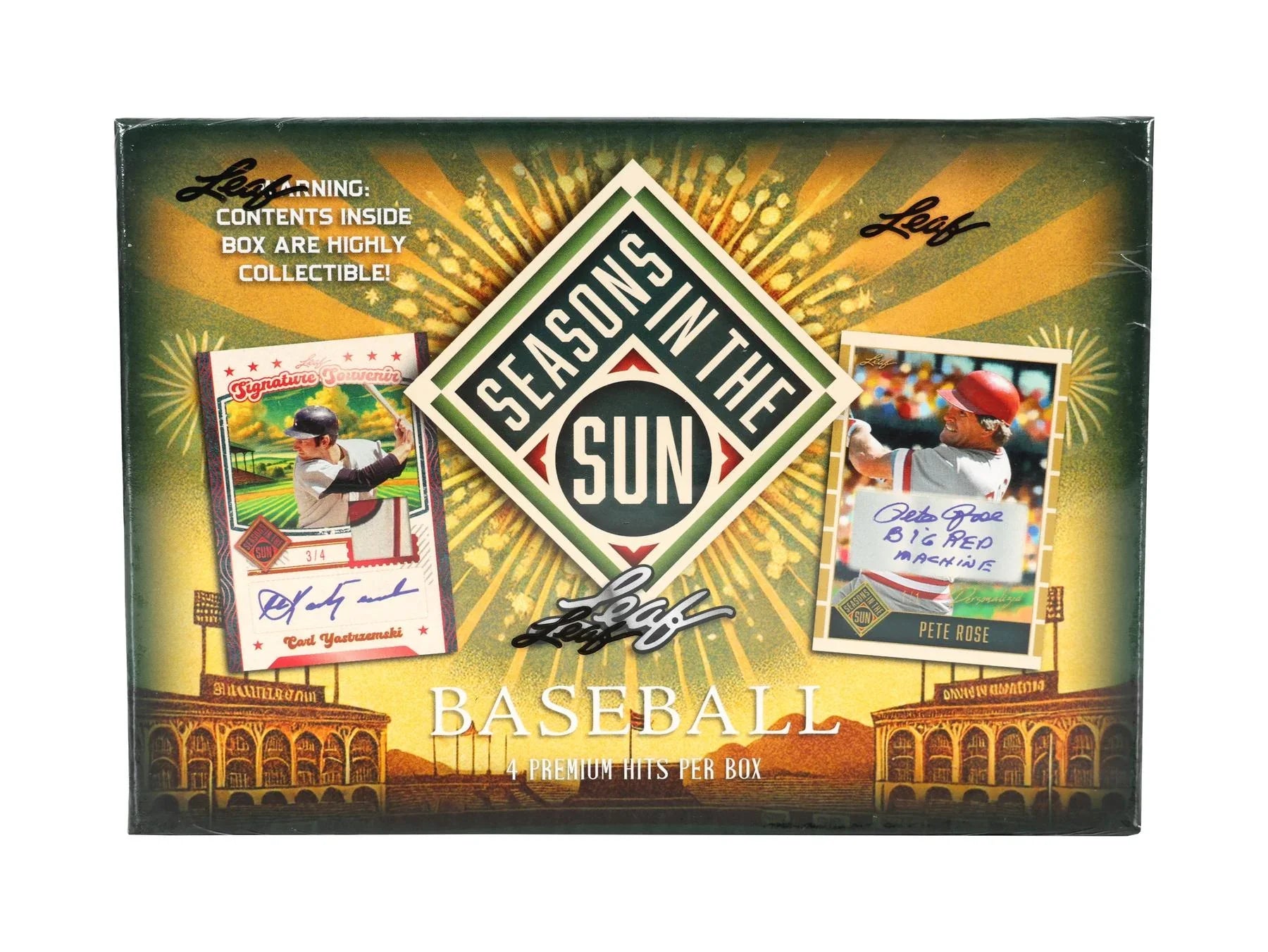 2025 Leaf Seasons in the Sun Baseball Hobby Box (Ships Sealed Only)