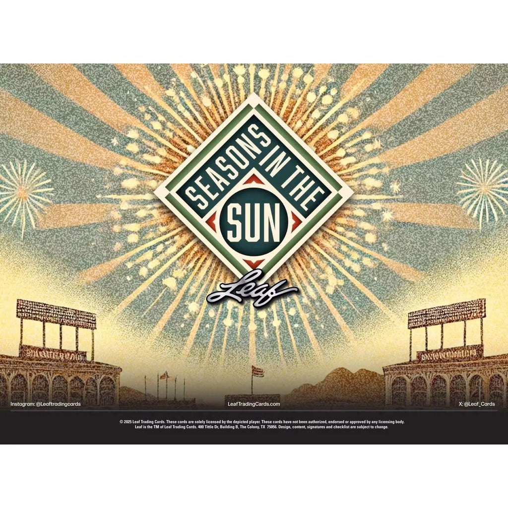 2025 Leaf Seasons in the Sun Baseball Hobby Box (Ships Sealed Only)