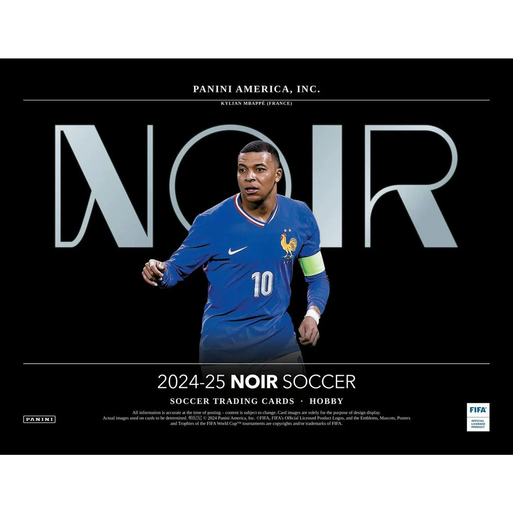 2024 25 Panini Noir Soccer Hobby Box Premium Edition (Ships Sealed Only)