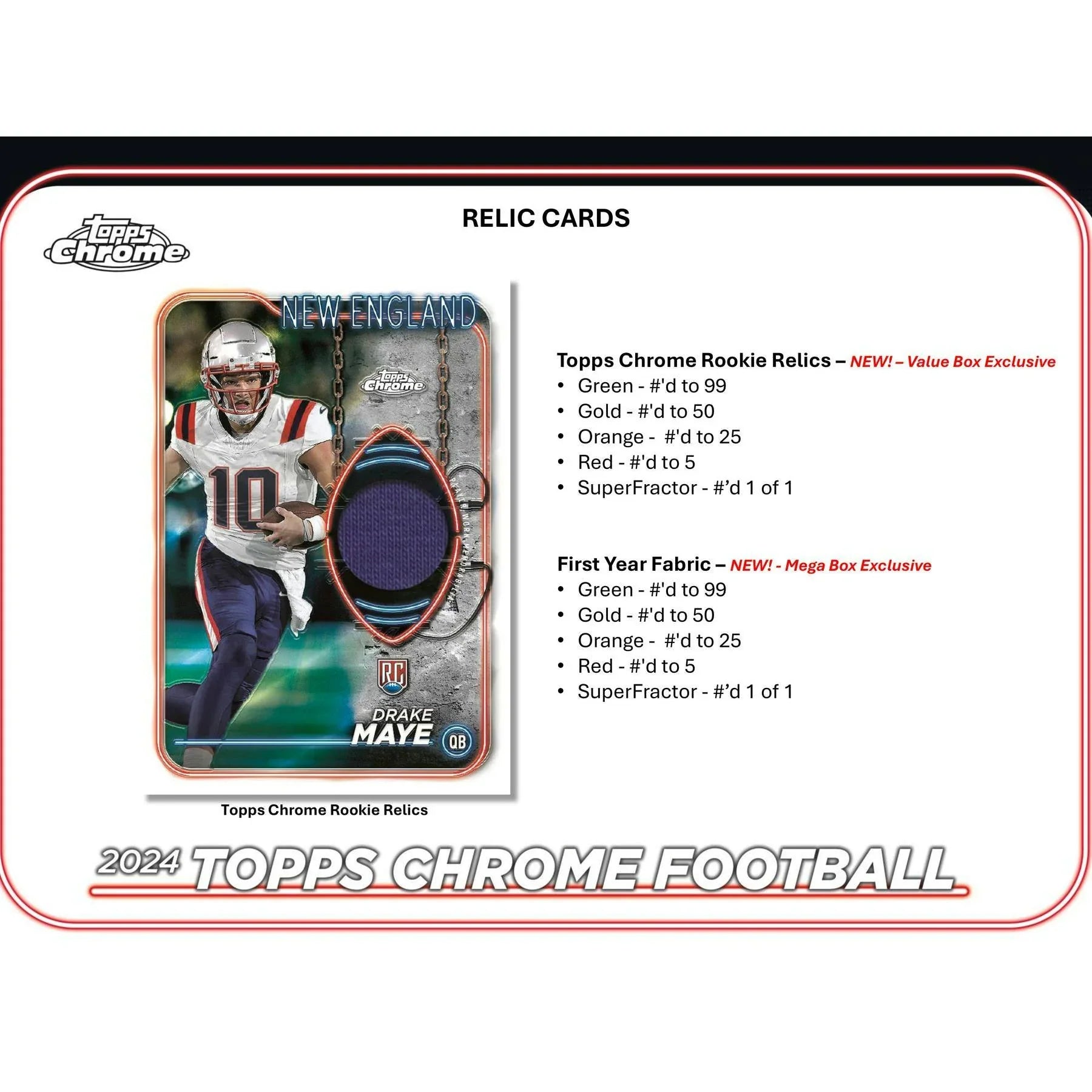 2024 Topps Chrome Football Mega 20 Box Case (Ships Sealed Only) - D2