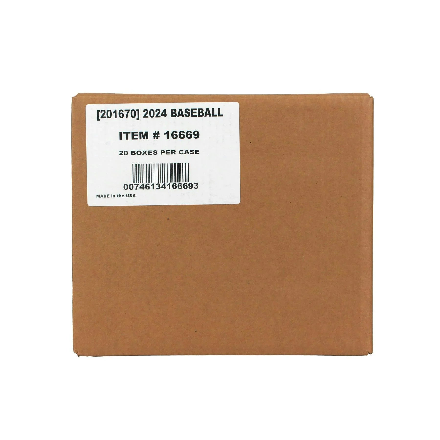 2024 Panini Prospect Edition Baseball Hobby 20 Box Case (Ships Sealed Only) - D2