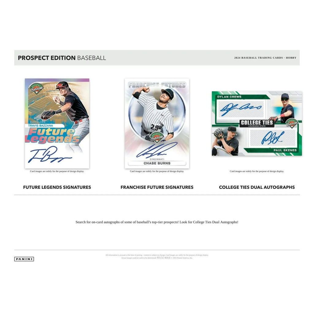 2024 Panini Prospect Edition Baseball Hobby 20 Box Case (Ships Sealed Only) - D2