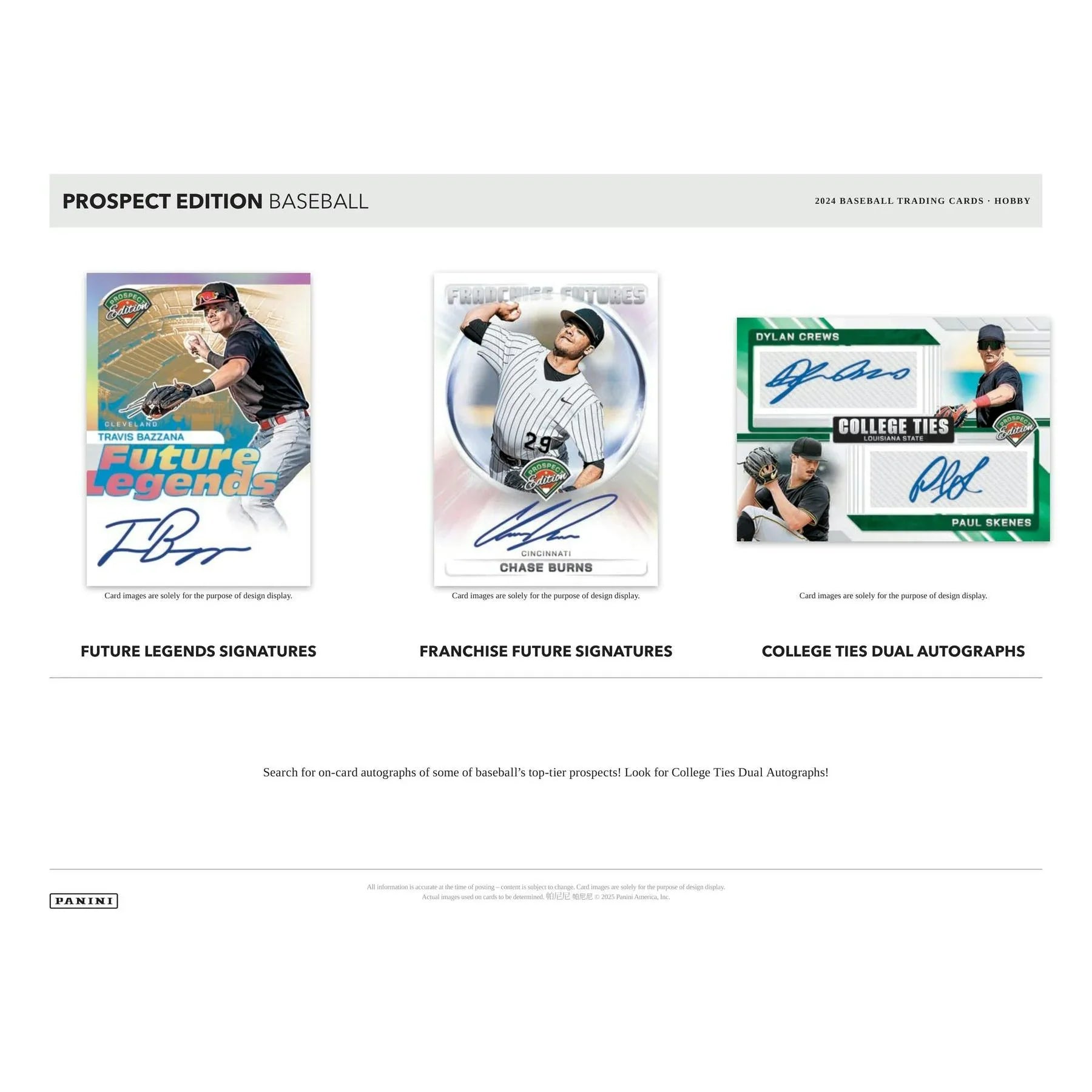 2024 Panini Prospect Edition Baseball Hobby 20 Box Case (Ships Sealed Only) - D2