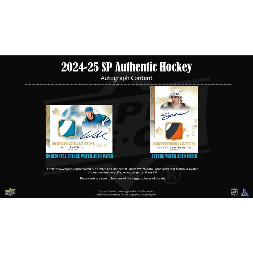 2024 25 Upper Deck SP Authentic Hockey Hobby Box (Ships Sealed Only)