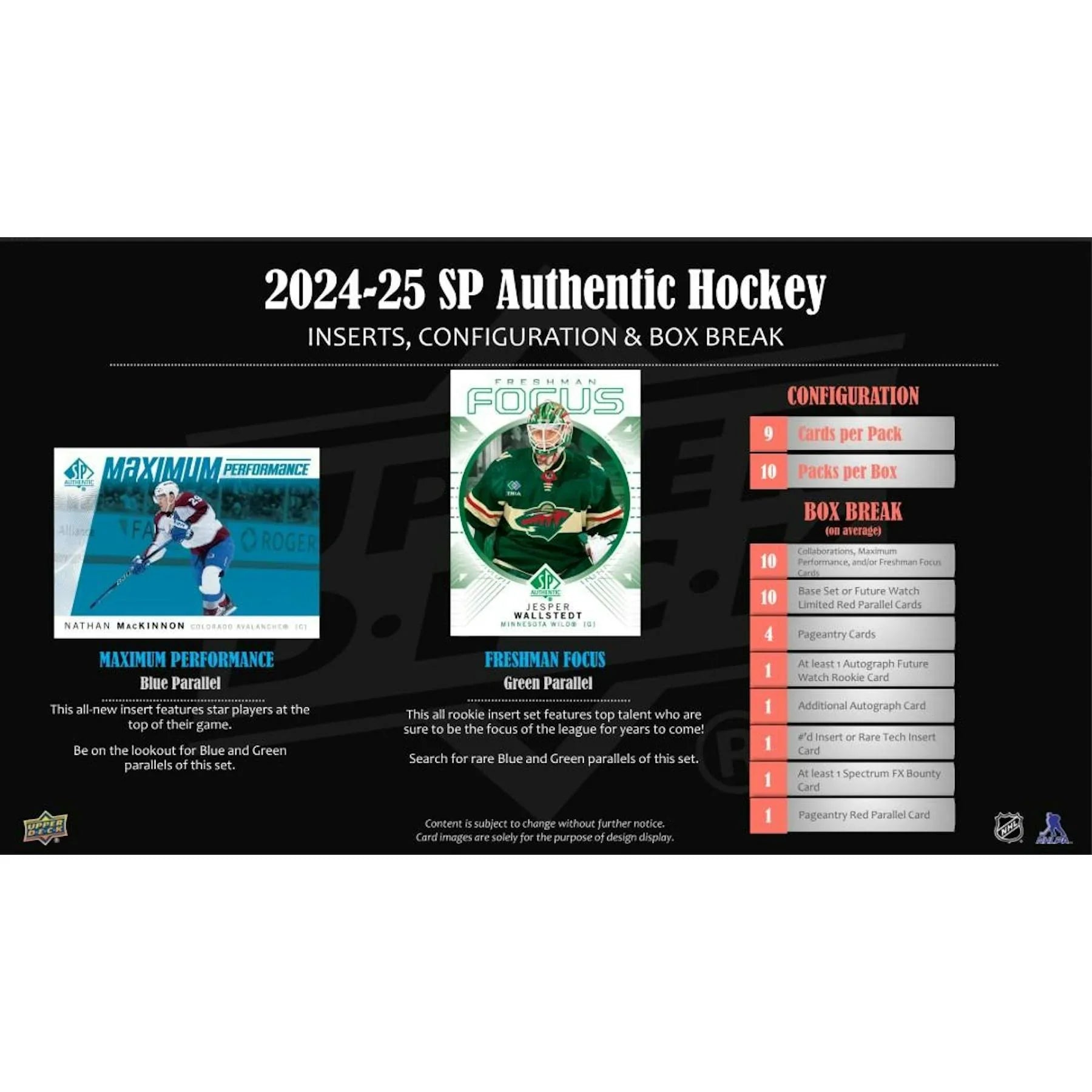 2024 25 Upper Deck SP Authentic Hockey Hobby Box (Ships Sealed Only)