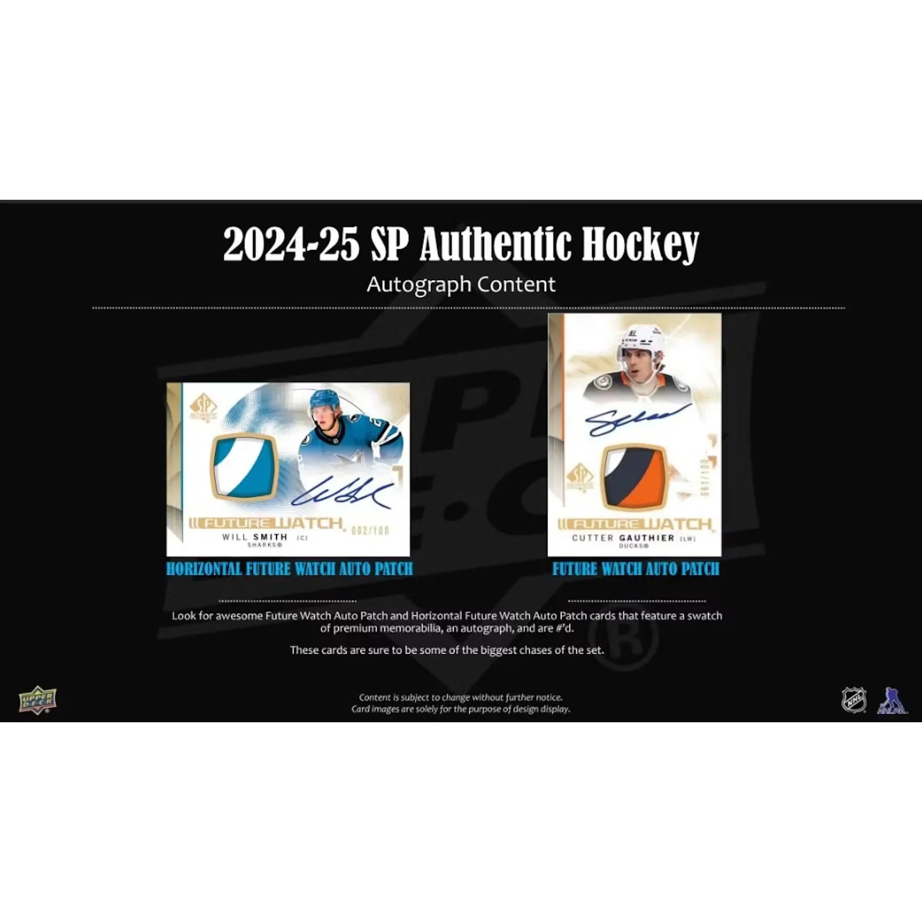 2024-25 Upper Deck SP Authentic Hockey Hobby 16-Box Case (Ships Sealed Only)