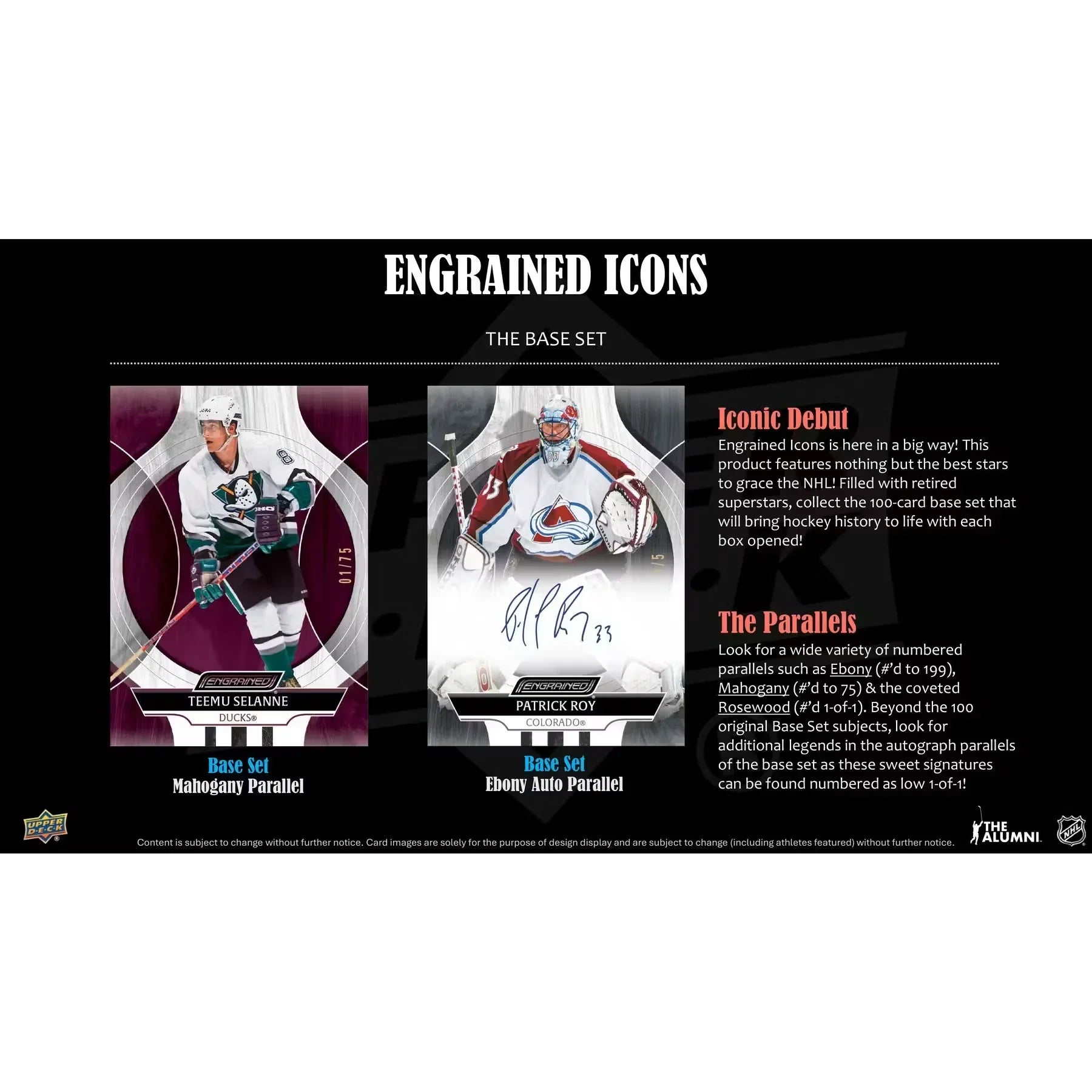 2024 25 Upper Deck Engrained Icons Hockey Hobby Box (Ships Sealed Only)