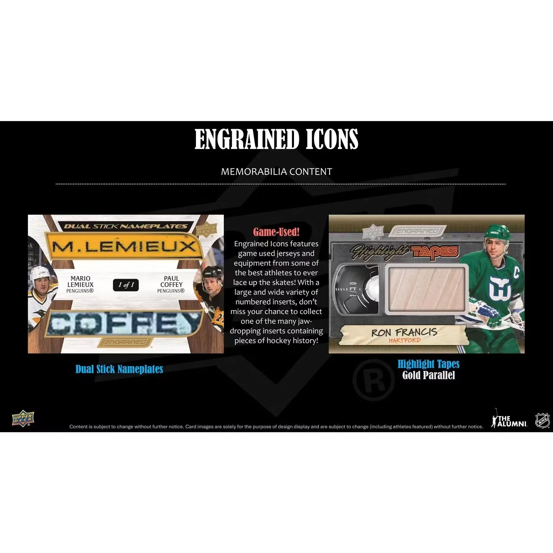 2024 25 Upper Deck Engrained Icons Hockey Hobby Box (Ships Sealed Only)