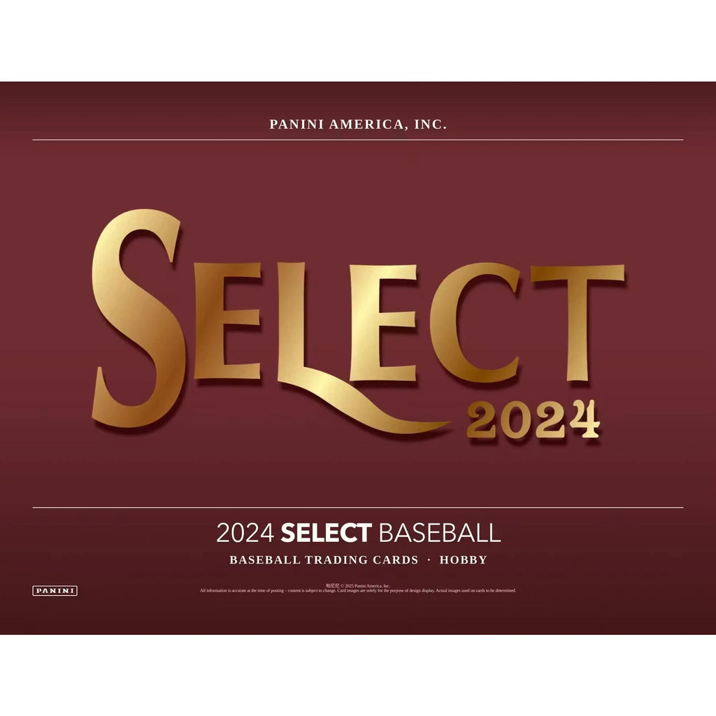 2024 Panini Select Baseball Hobby 12-Box Case (Ships Sealed Only)
